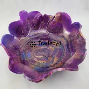 Tazón de resina ecológica Tradebyd para un diseño interior sostenible, decoración de residuos mínimos para hogares modernos - Product Image 1