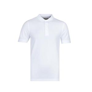Polo à manches courtes et col Polo pour homme, couleur blanche, 100% coton, meilleure qualité, taille Plus, Logo personnalisé, du Bangladesh - Product Image 2