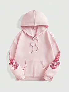 Ventes en gros de sweats à capuche tendance pour femmes, sweats à capuche imprimés personnalisés pour adolescentes, sweats à capuche tendance - Product Image 2