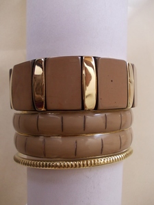 Bracelet tendance multicolore artisanal de style vintage à l'ancienne, motif naturel, poli brillant - Product Image 5