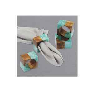 Anillo de Servilleta de Resina con Corte de Diamante, Colores Rojo y Amarillo, para Decoración de Mesa, en Existencia para Hogar, Restaurante, Hotel, Anillo de Servilleta para Fiestas - Product Image 3