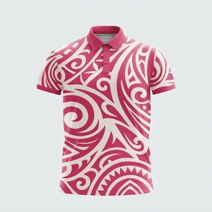 Polo pour homme respirant et léger à faible MOQ, prix abordable, logo personnalisé, style streetwear, tissu tricoté de haute qualité - Product Image 1