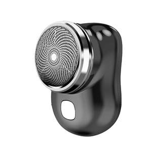 Mini Afeitadora Eléctrica Portátil Recargable por USB para Viajes, Negra, Triple Cuchilla Rotatoria, Impermeable, Lavable, para Barba y Cuerpo - Product Image 3