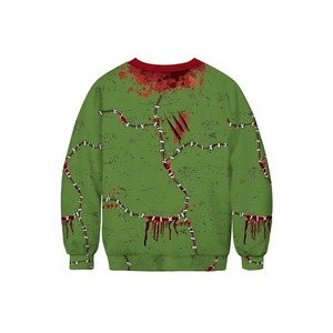 Sudadera de Hombre de Corte Regular con Gráfico de Letras Bordadas, Manga Larga, Cuello Redondo, Tinte Liso para la Temporada de Invierno - Product Image 2