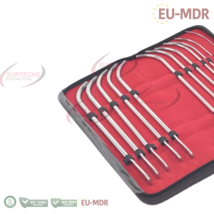 12-Piece Manual Stainless Steel <b>Urethral</b> <b>Sounds</b> Sets Hegar Dilator Kit Class I SURTECHS INTERNATIONAL M4215S CE Certified 1 Year - Product Image 3