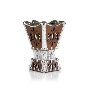 Brûleur d'encens Bakhoor moderne en métal pour la décoration intérieure, tendance, aromatique, en forme d'Oud arabe, brûleur de charbon, magnifiquement conçu - Product Image 3