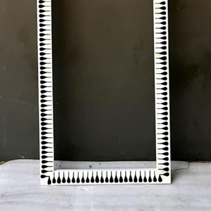 Handcrafted Traditional Design <b>Black</b> and White Floral Bone Inlay Frame Wall <b>Mirror</b> <b>Round</b> <b>Mirror</b> Bathroom Bedroom Decor - Product Image 6