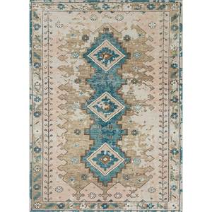 Tapis en laine noué à la main Erbe Beige Marron PKWL-8017 à motif géométrique pour salon, entrée, couloir, puzzle pour adolescents - Product Image 1