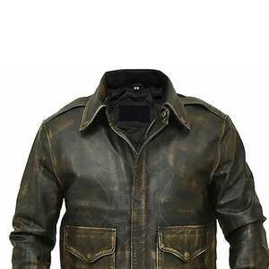 Chaquetas de Cuero para Hombre de Fábrica de Pakistán, Chaqueta de Cuero Genuino, Estilo Urbano, Chaqueta Bomber de Cuero para Hombre, Elegante - Product Image 2