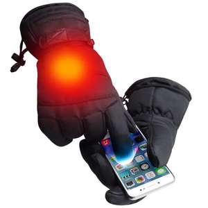 Guantes de esquí con calefacción eléctrica para hombre de nuevo diseño proveedor directo de fábrica guantes de esquí con pantalla táctil de logotipo y diseño personalizado de la mejor calidad - Product Image 3