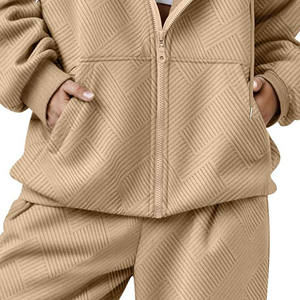 Ensemble de pantalons de survêtement et sweats à capuche évasés pour hommes OEM Streetwear Sweatshirt Jogger Sets Printing Logo Tracksuits 2 Piece Set Men - Product Image 2