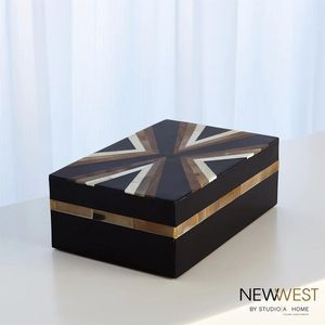 Nouvel arrivage Coffret de 3 boîtes incrustées en résine blanche avec design tissé pour un rangement élégant et une décoration intérieure Dernier coffret de rangement élégant - Product Image 4