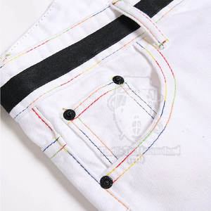 Shorts de Mezclilla para Hombre Hechos en Pakistán, con Contraste de Color, de Alta Calidad y Cómodos - Product Image 3