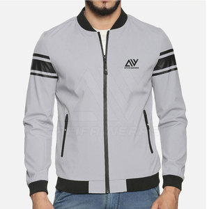 Chaqueta de bombardero cortavientos con soporte de calle para hombre, elegante, de alta calidad, regular, ligera, con cremallera completa, superventas, letras de invierno - Product Image 1