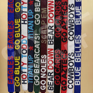 CRYSTAL CRAFT Star Bearcats Cincinnati Sangle de sac à main perlée en verre personnalisé or blanc Style indien Logo personnalisé accessoires sacs - Product Image 5