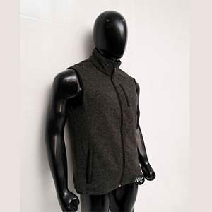 Wholesale Stand Collar Zipper Pocket Winter Sleeveless Breathable Thickened Plain Soft <b>Outdoor</b> <b>Sports</b> Warm Men's <b>Vest</b> Waistcoats - Product Image 3