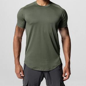 Tops informales atléticos de verano para hombre, camiseta para correr de manga corta de algodón 100%, ropa de calle transpirable de secado rápido de Color sólido - Product Image 6