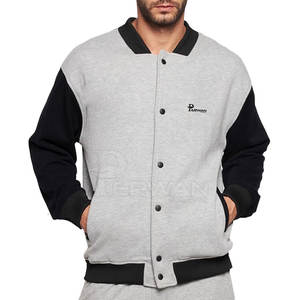 Chaqueta con letras y cuello levantado para exteriores de estilo urbano para hombre, cálida para uso en exteriores - Product Image 1