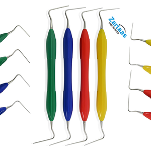 Juego de 4 enchufadores portadores de calor dental Endodoncia de doble cara esparcidores de Instrumentos dentales y paquete de enchufes - Product Image 2
