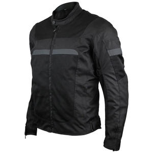 Chaqueta de moto deportiva de talla grande transpirable de poliéster blanco % con forro térmico - Product Image 2