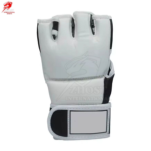 Guantes de MMA con Dedos Abiertos, Material de Cuero, Correa de Muñeca con Gancho y Bucle, Transpirables, Lavables, Equipo de Protección de Boxeo, Conjunto Combinado Unisex - Product Image 2