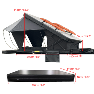 Accessoires 4x4 Royaume-Uni Voiture SUV Chine Aluminium Auto <span class=keywords><strong>140</strong></span> Dachzelt Dachzelt Hartschale Autodachzelt Tente de toit pour voiture 4 personnes - Product Image 1