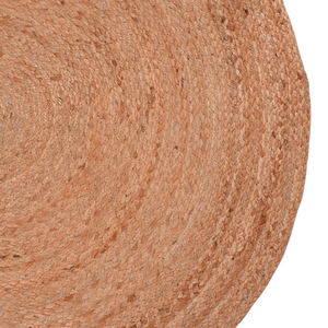 Juego de alfombras de yute redondas grandes hechas a mano Alfombra de fibra natural Premium para decoración del hogar - Product Image 4