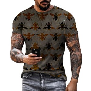 Camiseta Personalizada de Alta Calidad para Hombre, Estilo Casual Holgado, con Impresión Digital, Tejido de Punto de 220g, Poliéster/Algodón - Product Image 4