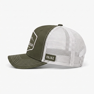 Casquette Snapback 6 Panneaux en Maille 100% Coton INJAE OEM ODM, Broderie Main, Unisexe, Respirante, Imperméable, Tendance, Sportive, Plage - Product Image 2