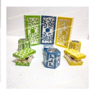 Mini ensemble de support de brûleur d'encens Bakhour Madkhan Mubkhra matériel de graine de bois usage religieux Ramadan Eid cadeaux cadeaux boîtes emballées