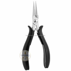 Pince à bec court de précision de haute qualité pour la fabrication de bijoux, outil de préhension professionnel léger en acier inoxydable OEM - Product Image 6