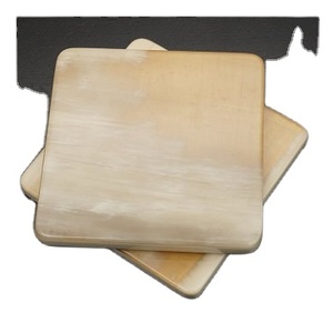 Posavasos de diseño asequibles fabricados por Buffalo Horn Utensilios de cocina de alta calidad Posavasos de cuerno Esteras Posavasos de cuerno natural de mesa - Product Image 1