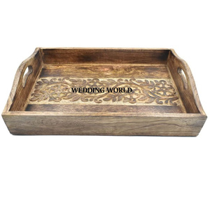 Bandeja de chocolate de diseñador Forma cuadrada Nueva fantasía Hecha a mano Venta caliente Artículos DE BODA Venta al por mayor Bandeja de chocolate de lujo nueva - Product Image 3