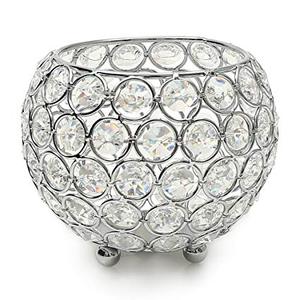 Bougeoirs vintage en cristal doré, porte-bougies - Product Image 4