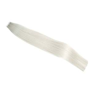 Tape-In Hair Extensions 60A Ice Blonde Double Drawn European <b>Russian</b> Virgin Human Hair Weft - Product Image 3