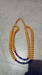 Collar gargantilla de cuentas de resina colorida con patrón de flores de tema artístico Cadena de resina duradera para manualidades de resina DIY - Product Image 2