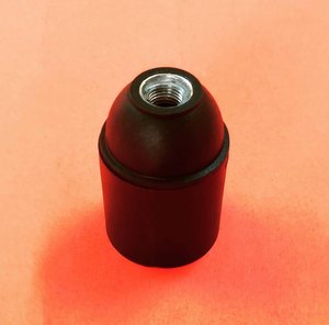 Support de lampe Edison en plastique Amba, plastique noir, style E14, écologique DH-501PL - Product Image 1