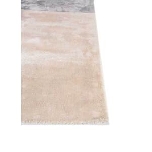 Alfombra Rectangular de Viscosa Tejida a Mano, Color Gris Sile y Negro, Modelo Phpv-156, Estilo Patchwork, para Sala de Estar, Pasillo, Dormitorio, Junto a la Cama - Product Image 4