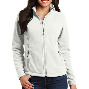Chaqueta bordada personalizada de Invierno para mujer, chaquetas personalizadas con cremallera completa de microfibra para mujer - Product Image 4