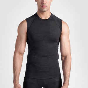 Camiseta de compresión de manga larga de Color sólido para hombre, camisetas atléticas de entrenamiento de gimnasio, camiseta de capa Base para correr de secado rápido - Product Image 1