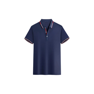 OEM Wholesale Casual Short Sleeve Turn <b>Down</b> Collar 100% Cotton Golf Men's Polo Shirt - Product Image 1