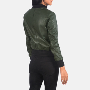 Venta al por mayor de chaquetas de cuero puro unisex acolchado personalizado impreso Chaqueta de punto de las mujeres y los hombres - Product Image 6