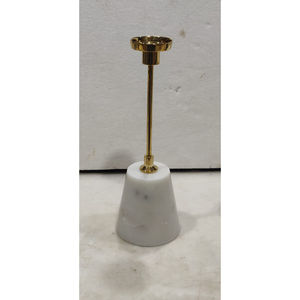 Candelabros de Pilar hechos a mano de mármol blanco minimalista, decoración elegante y moderna para el hogar, restaurante y Hotel para un ambiente festivo - Product Image 1