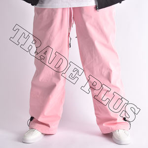 Pantalones de esquí/snowboard holgados personalizados unisex transpirables de talla grande con estampado, múltiples bolsillos, estilo hip hop, con cremallera, cortavientos para exteriores - Product Image 1