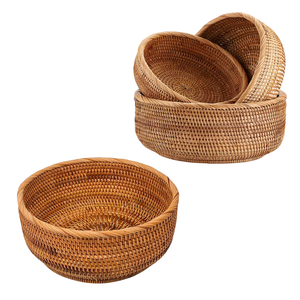 PANIER/PLATEAU EN ROTIN À PAIN EN Osier Fabriqué à la main de qualité supérieure Matériau durable, Design durable Artisanat du Vietnam - Product Image 1