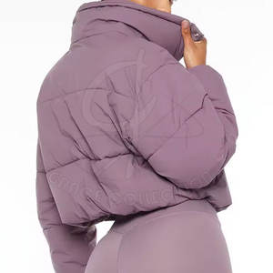 100% Polyester 2025 Winter Clothes Custom Ladies Breathable Puffer Down Jackets With Customizable Fabric - Product Image 2