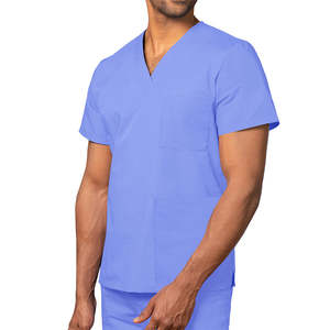 Polyester coton vente en gros unisexe hommes femmes médical doux extensible vêtements infirmière robe hôpital costume uniforme gommage ensembles - Product Image 4