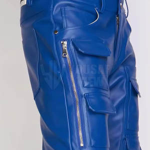 Pantalones de Cuero Casuales Ligeros para Hombre, Hechos en Fábrica, de Venta Caliente, Corte Recto, Transpirables, Cintura Alta, al por Mayor, de la Mejor Calidad - Product Image 5