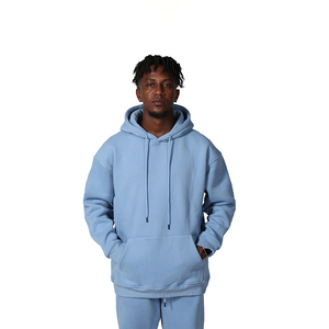 Custom 100% Cotton Winter Embroidered High Quality Streetwear Plain Dyed Eco-Friendly Heavyweight Mens Oversized <b>Fleece</b> <b>Hoodie</b> - Product Image 4