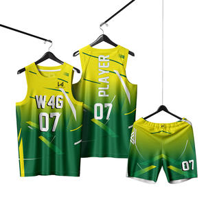 Conjunto de Uniforme de Baloncesto Personalizado para Hombre, Sin Mangas, Alta Calidad, 100% Poliéster, Secado Rápido, Absorbe la Humedad, Transpirable - Product Image 1